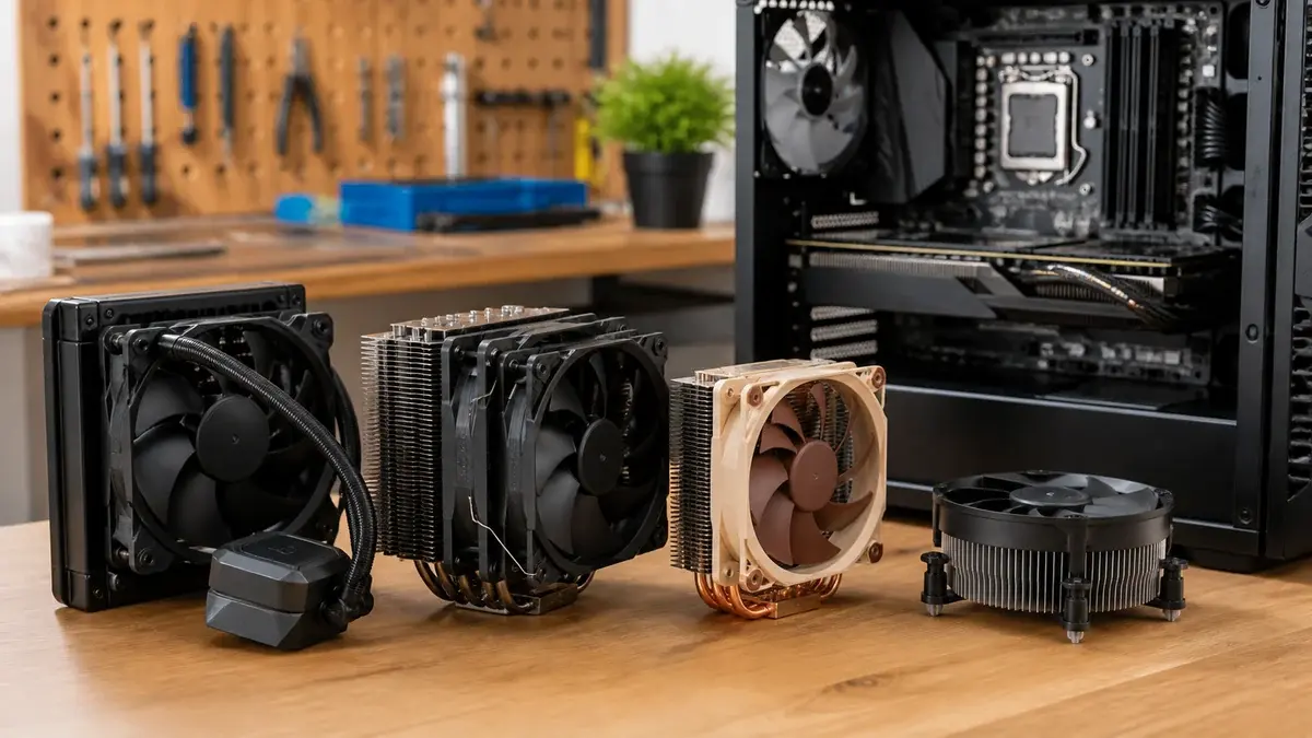 CPU-køler guide: luft, AIO og kabinet-airflow