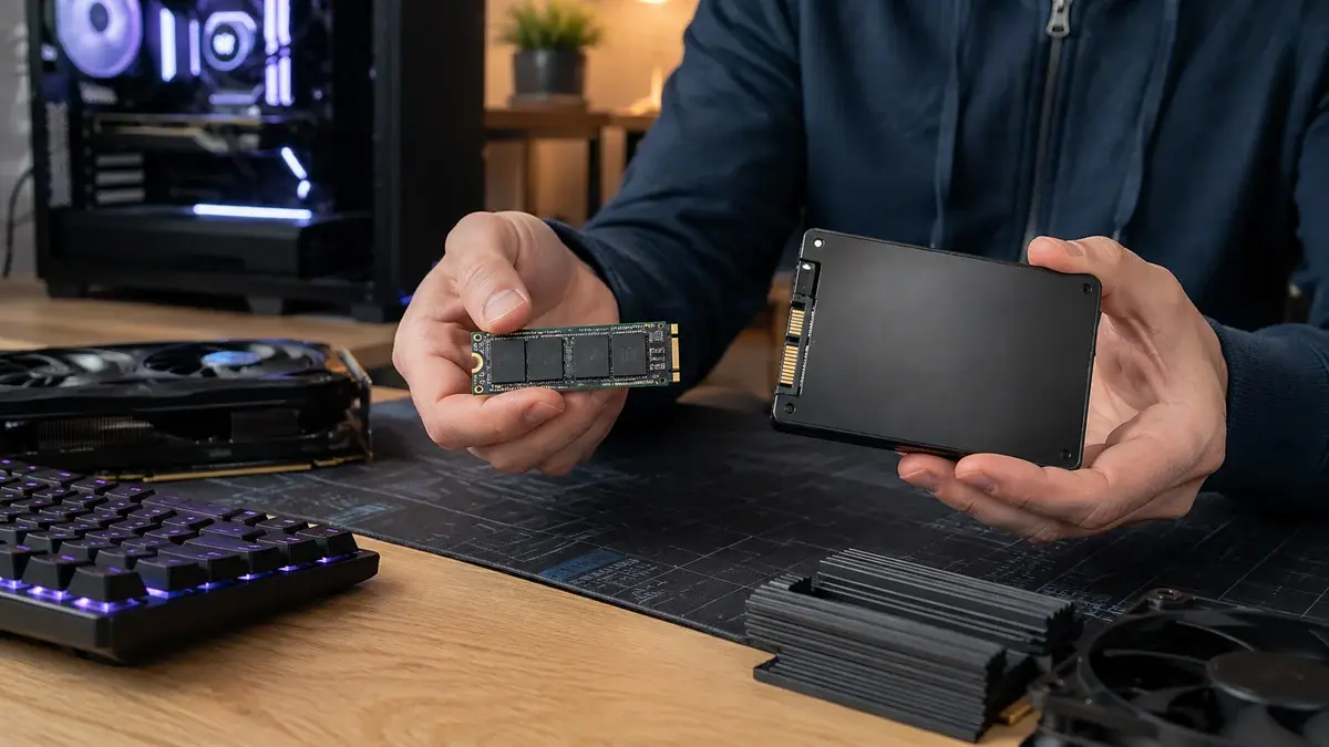NVMe vs SATA SSD: forskel i praksis