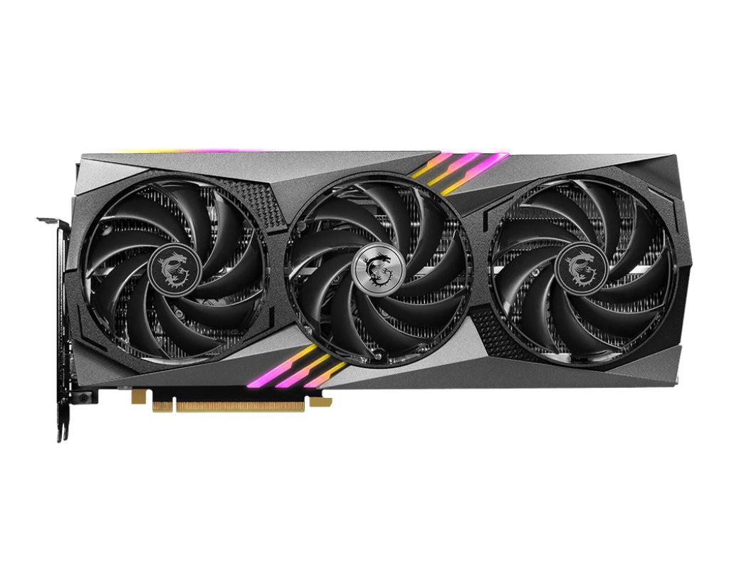 MSI GeForce RTX 4070 Gaming X Trio grafikkort med tre blæsere