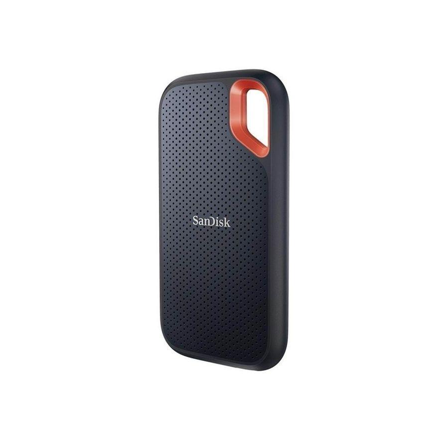 SanDisk Extreme Portable v2 SSD i grå gummibelagt kabinet